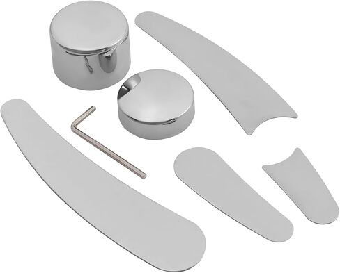 TCT-Motorparts chrome curved swingarm frame inserts & pivot bold fit for harley softail fat flstf deluxe flstn 2000-2007 in Saudi Arabia