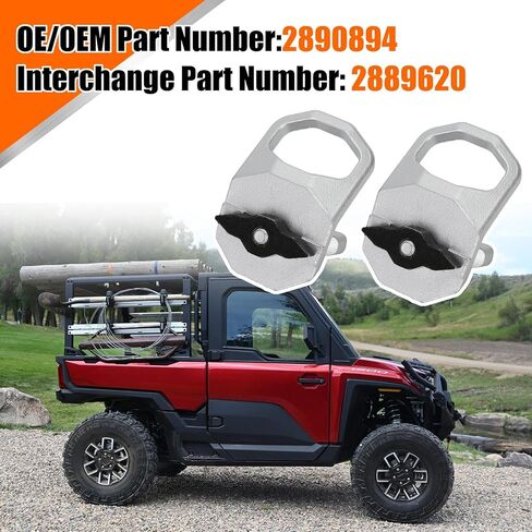 مجموعة قفل وركوب MAX D-RINGS من 2 لعام 2024-2025 PORLIS XPEDITION و Ranger ، Polaris Lock Ride Max D-Rings 2890894 2889620 in Kuwait