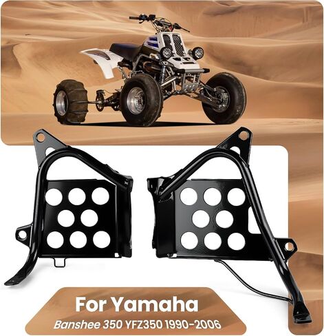 LH RH Black Nerf Bars Heel Guards Footrest for Yamaha 1990-2006 YFZ350 Banshee 350 3GD-27445-00-00 3GG-21691-00-00 in Saudi Arabia