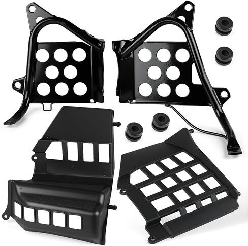 LH RH Black Nerf Bars Heel Guards Footrest for Yamaha 1990-2006 YFZ350 Banshee 350 3GD-27445-00-00 3GG-21691-00-00 in Saudi Arabia