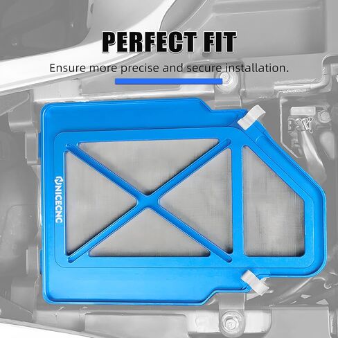 NICECNC Airbox Lid Cover Blue Compatible with Yamaha YFZ450R 2009 2010 2011 2012 2013 2014-2024, YFZ450R SE 2009-2019 2020 2021 2022 2023 2024, See Fitments in Saudi Arabia