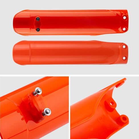 Motorcycle Front Fork Protector Covers Fork Guards for 125-500 SX XC XCF EXC 125-501 FC TC EC EX 2016-2022 (Orange) in Kuwait