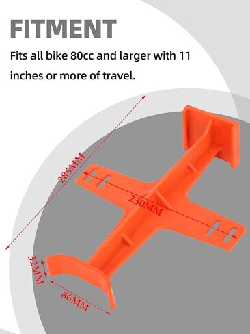 JFG RACING Dirt Bike Fork Saver with Straps,11.22" *9.06" Universal Motorcycle Fork Guard Spacer Support Brace for Transportation-Red in Saudi Arabia