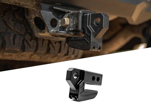 DV8 Offroad Xtrad Xtract Hitch Skid Plate | عوائق مثبتة لوحة خلفية خلفية | 1 "جبل سميك لـ 3/4" D-Ring | مصمم لتركيب إلى 2 "جهاز استقبال مع دبوس 5/8" | حد تحميل 13000 رطل (أحمر) in Kuwait