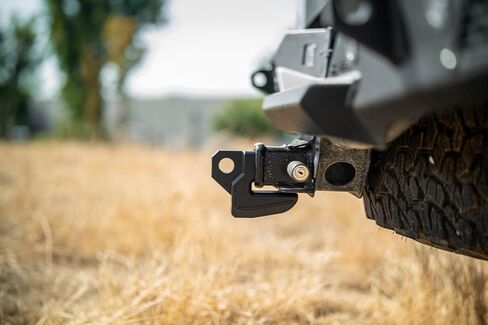 DV8 Offroad Xtrad Xtract Hitch Skid Plate | عوائق مثبتة لوحة خلفية خلفية | 1 "جبل سميك لـ 3/4" D-Ring | مصمم لتركيب إلى 2 "جهاز استقبال مع دبوس 5/8" | حد تحميل 13000 رطل (أحمر) in Kuwait