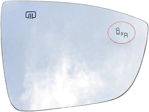 التدفئة خارج العدسة الزجاجية ذات الرؤية الخلفية البيضاء متوافقة مع Changan Deepal S07 S7 Side Mirror Lens Glass مع فتحة عمياء (ثقب عمياء يمين) in Saudi Arabia