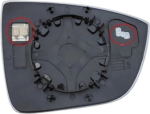 التدفئة خارج العدسة الزجاجية ذات الرؤية الخلفية البيضاء متوافقة مع Changan Deepal S07 S7 Side Mirror Lens Glass مع فتحة عمياء (ثقب عمياء يمين) in Saudi Arabia
