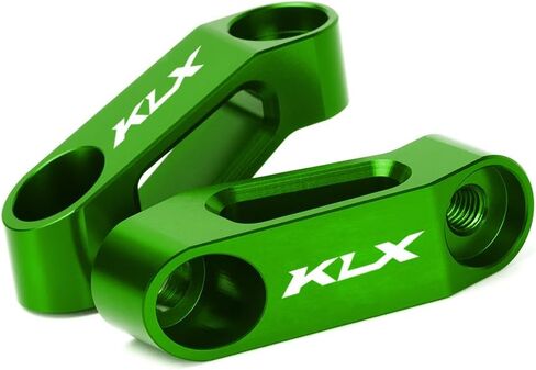 Motorcycle Rearview Mirror Risers Extenders Adapter Kit Compatible With KLX300 KLX300SM KLX300R KLX230 KLX230R KLX230S KLX230SM | KLX 300 230 Accessories Brackets (black) in Saudi Arabia