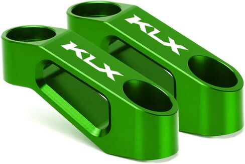 Motorcycle Rearview Mirror Risers Extenders Adapter Kit Compatible With KLX300 KLX300SM KLX300R KLX230 KLX230R KLX230S KLX230SM | KLX 300 230 Accessories Brackets (black) in Saudi Arabia