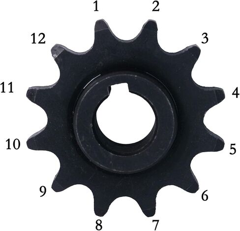 JMChstore 420 12T SPROCKET & Spacer Kit مع 5/8 بوصة تجويف لـ 20 30 محول عزم الدوران CVT لـ COLEMAN KT196 CT200U BT200X CT200UEX MINI BIKE GO KART (#40 41 420 سلسلة 12T) in Saudi Arabia