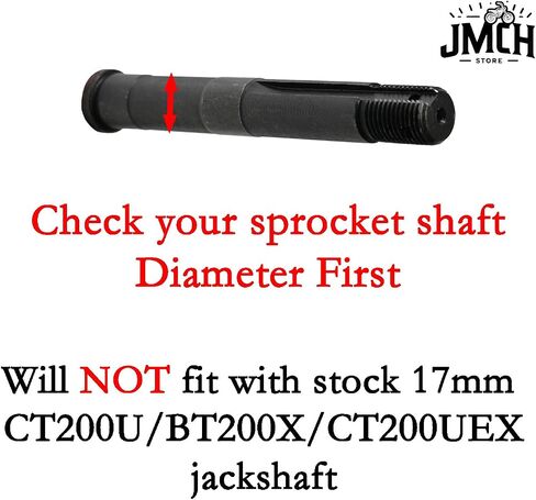 JMChstore 420 12T SPROCKET & Spacer Kit مع 5/8 بوصة تجويف لـ 20 30 محول عزم الدوران CVT لـ COLEMAN KT196 CT200U BT200X CT200UEX MINI BIKE GO KART (#40 41 420 سلسلة 12T) in Saudi Arabia