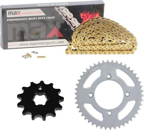 سلسلة محرك الذهب واستبدال مجموعة ضرس مجموعة Yamaha TTR110E TTR-110E TTR-110 2008-2024 / TTR90 TTR90E 2000-2007 in Saudi Arabia