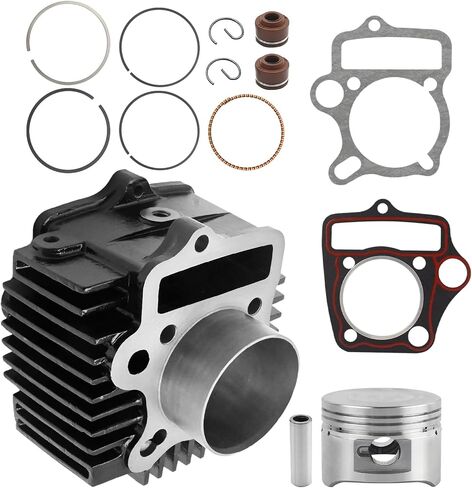 52.4mm Engine Cylinder Big Bore Rebuild Kit, Cylinder with Piston Ring Kit for Most Chinese 90cc 110cc 125cc Engines, Replacement for Taotao, Replacement for SSR in Saudi Arabia
