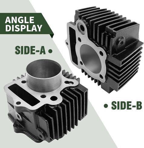 52.4mm Engine Cylinder Big Bore Rebuild Kit, Cylinder with Piston Ring Kit for Most Chinese 90cc 110cc 125cc Engines, Replacement for Taotao, Replacement for SSR in Saudi Arabia