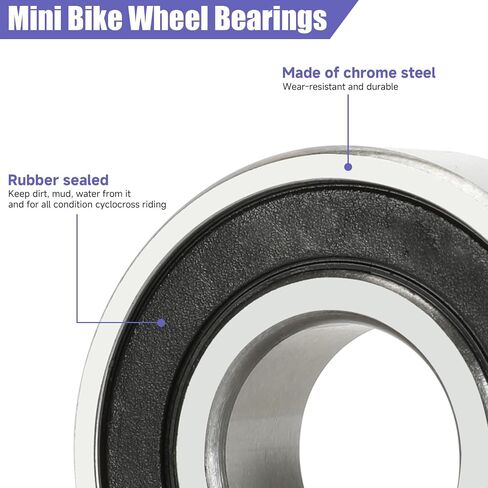 14mm 325mm Mini Bike Rear Axle Nut Kit + 6202RS Rear Wheel Bearing Kit Compatible with Coleman CT200U 196CC 200CC 6.5HP Gas Powered Mini Bike Powersports Accessories Part 15mm Chain Adjuster in Saudi Arabia