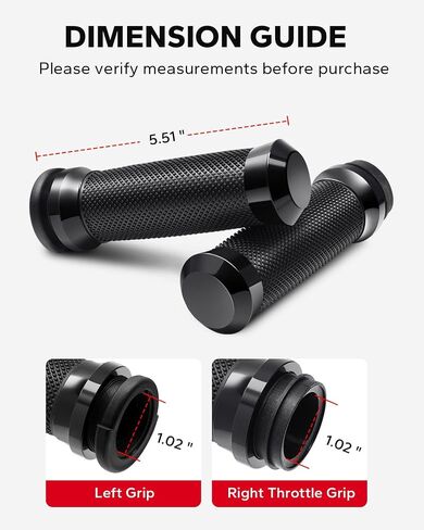 Amazicha 1Inch Handlebar Grips ، إلكترونية التحكم في الخانق ، تناسب Harley FXDLS 2016-2017 ، Softail 2016-2024 ، FLSTSE 2011-2012 ، FLSTNSE'14-15 ، FXSBSE 2013-2014 and TRIKE in Saudi Arabia
