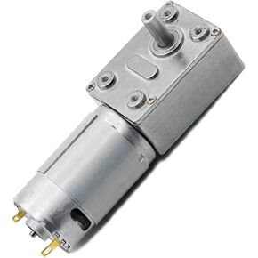 JGY-395 DC Worm Gear Motor, 12V/24V, Self-Locking Reduction Gearbox, High-Torque Output, Compact Design (201 RPM 24V) in Saudi Arabia