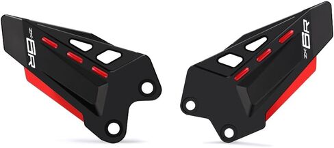 Motorcycle Foot Peg Footrest Protector Compatible With K.awasaki Ninja ZX6R 2025 2024 2023 2022 2021 2020 2019 | Rear Heel Plates Guard ZX-6R ZX636 Ninja636 Accessories (Red) in Saudi Arabia