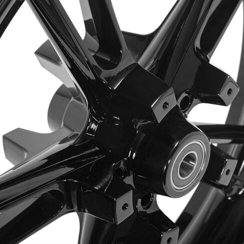 TOFR 21inch x 3.5inch Enforcer Front Wheel Rim Tubeless For Harley Touring Bagger Road King Road Glide Electra Glide Ultra Classic Ultra Limited Street Glide Custom Special 2009-2023 Black in Saudi Arabia