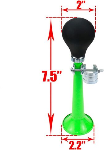 Bike Bugle Horn Retro Clown Horn Metal Air Horn with Squeeze Bulb for Bicycle Golf Cart, Pink in Kuwait