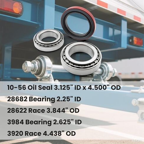 ASTROSYNC Axle Bearing Kit Fit for 12K Dexter 10-56 Seal Trailer Axel Replace 8-214 8-216 9-28 in Saudi Arabia