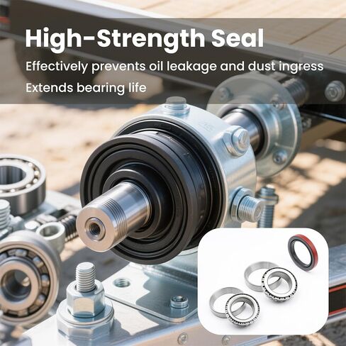 ASTROSYNC Axle Bearing Kit Fit for 12K Dexter 10-56 Seal Trailer Axel Replace 8-214 8-216 9-28 in Saudi Arabia