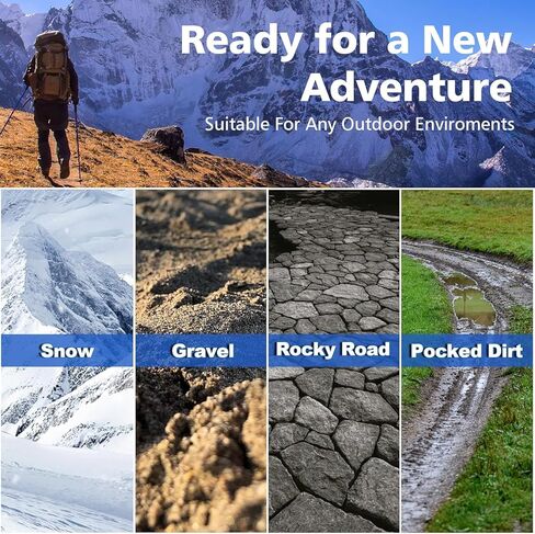 aiGear رأس مجرفة قابلة للطي متعددة الاستخدامات تكتيكية ملحقة متوافقة مع عصا المشي لمسافات طويلة للتخييم والرحلات والأنشطة الخارجية (MS-B005) in Kuwait