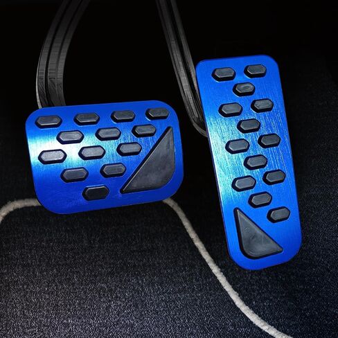 Car Pedal Cover New for Jeep Grand Cherokee 2024 2025 Aluminum Alloy No Drilling Aluminum Brake and Accelerator Pedal Covers 2PCS (Blue) in Kuwait