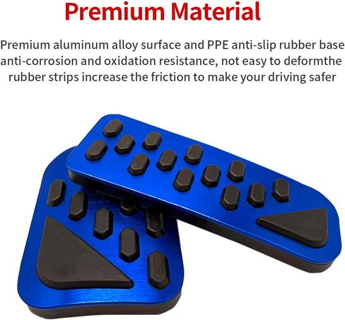 Car Pedal Cover New for Jeep Grand Cherokee 2024 2025 Aluminum Alloy No Drilling Aluminum Brake and Accelerator Pedal Covers 2PCS (Blue) in Kuwait