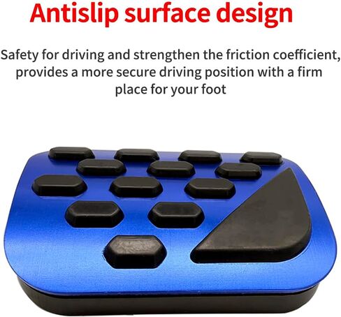 Car Pedal Cover New for Jeep Grand Cherokee 2024 2025 Aluminum Alloy No Drilling Aluminum Brake and Accelerator Pedal Covers 2PCS (Blue) in Kuwait