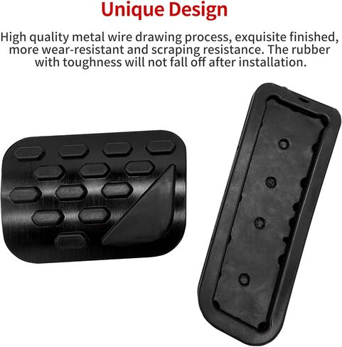 Car Pedal Cover New for Jeep Grand Cherokee 2024 2025 Aluminum Alloy No Drilling Aluminum Brake and Accelerator Pedal Covers 2PCS (Blue) in Kuwait