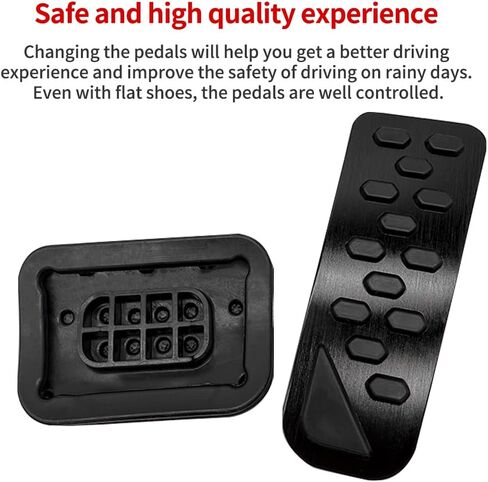 Car Pedal Cover New for Jeep Grand Cherokee 2024 2025 Aluminum Alloy No Drilling Aluminum Brake and Accelerator Pedal Covers 2PCS (Blue) in Kuwait