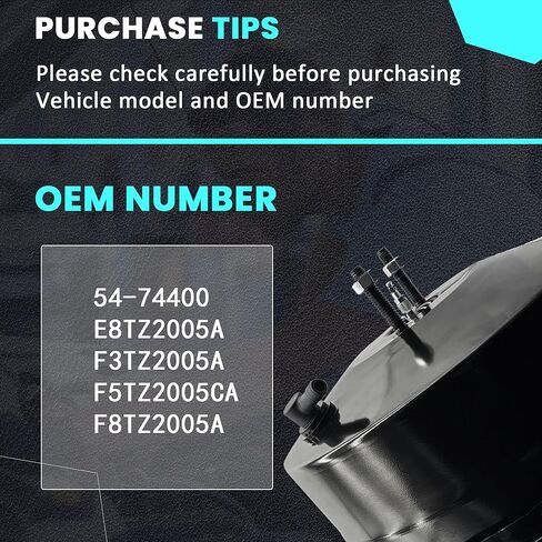 Partsflow Power Brake Booster 54-74400 متوافق مع Ford F250 1987-1996 F250 HD 1997 F350 1987-1997 F-Super Duty 1990-1997 E8TZ2005A بدون أسطوانة رئيسية in Kuwait