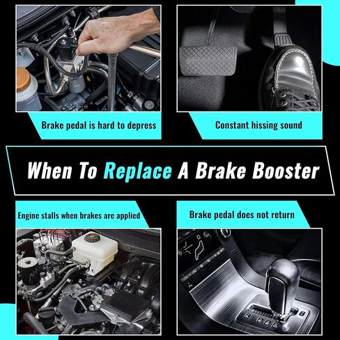 Partsflow Power Brake Booster 54-74400 متوافق مع Ford F250 1987-1996 F250 HD 1997 F350 1987-1997 F-Super Duty 1990-1997 E8TZ2005A بدون أسطوانة رئيسية in Kuwait