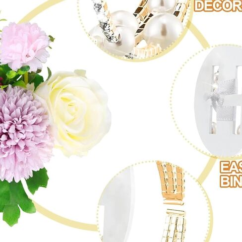4 Pieces Corsage Bracelet Wrist Bands Bride Pearl Rhinestone Bracelet Elastic Wrist Corsage Bracelet DIY Wedding Wristband Faux Pearl Adjustable Wristband Corsage Accessory for Bridal Party Prom in Saudi Arabia