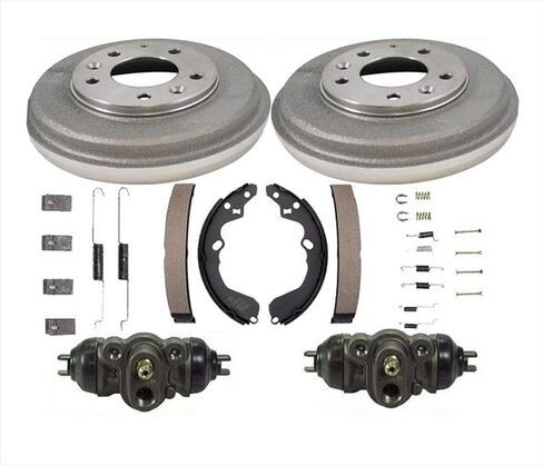 100% New Rear Drums Shoes Spring Kit Wheel Cylinder for Mazda 626 MX6 93-2002 in Kuwait