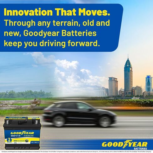 Goodyear 47-H5-AGM BCI Group Size 47 12V 60 AH ، 100RC ، 680 CCA Platinum Series Reconsable Agm Syncy in Saudi Arabia