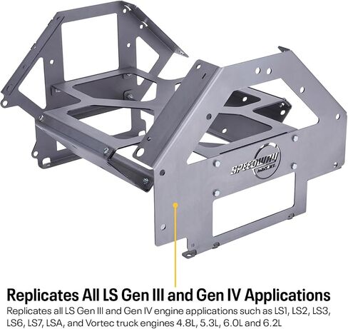SoloSwap™ Chevy LS Mock Up Engine Swap Long-Block w/Heads, Long Block Version Weighs 35 Pounds, Includes Bolt-On Fabricated Steel Mock-Up Heads and Hardware for Assembly in Saudi Arabia