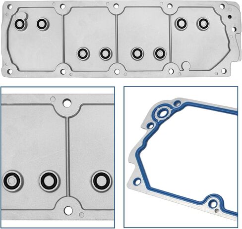 LS Gen 4 Valley Cover Plate Kit Non AFM/DOD Valley Pan Fit for 2007-2013 Chevy GMC Cadillac Silverado Sierra SUV, LS2 LS3 LS7 L92, 4.8L 5.3L 6.0L 6.2L, Replace # 12598832 in Saudi Arabia