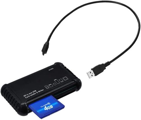 قارئ/كاتب بطاقات ذاكرة USB الكل في 1 فائق السرعة من Acuvar لجميع البطاقات SD/SDHC، Micro SD، CF، XD، MS/Pro & Duo Cards Plug N Play، متوافق مع Apple وWindows، مدعوم من USB in Kuwait
