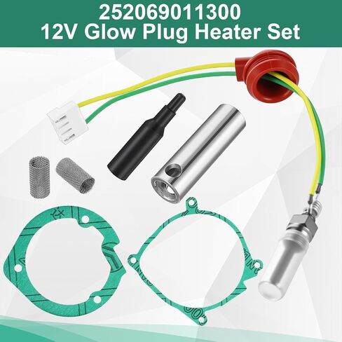 Honoson 12V 2KW Glow Plug Repair Kit, 12V Diesel Fuel Metering Pump Heater, Glow Plug Repair Parking Heater Maintenance Compatible with Espar Airtronic D2 D4 in Saudi Arabia