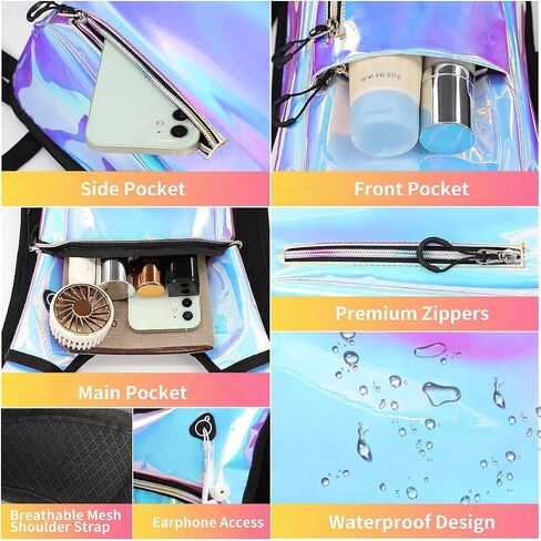Hydration Backpack, Water Backpack with 2L Hydration Bladder, Rave Backpack Hydration Pack, Festival Essential for Raves, Hiking, Cycling, Climbing, Running, Outdoor, Camping and More in Kuwait