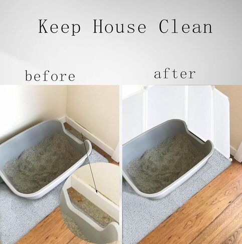 Pet Litter Box Enclosure Splash Guard,DIY Extra Large 26'x26'x17' Cat Litter Box Shields for Open Top Litter Pan.Small Animal Pen for Hamsters, Guinea Pig，etc.(Litter Box Not Included) in Saudi Arabia