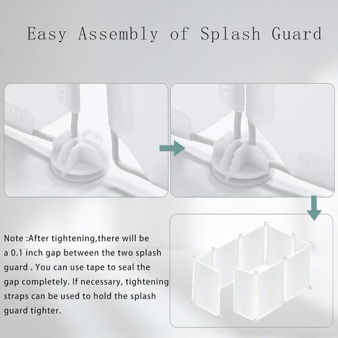 Pet Litter Box Enclosure Splash Guard,DIY Extra Large 26'x26'x17' Cat Litter Box Shields for Open Top Litter Pan.Small Animal Pen for Hamsters, Guinea Pig，etc.(Litter Box Not Included) in Saudi Arabia