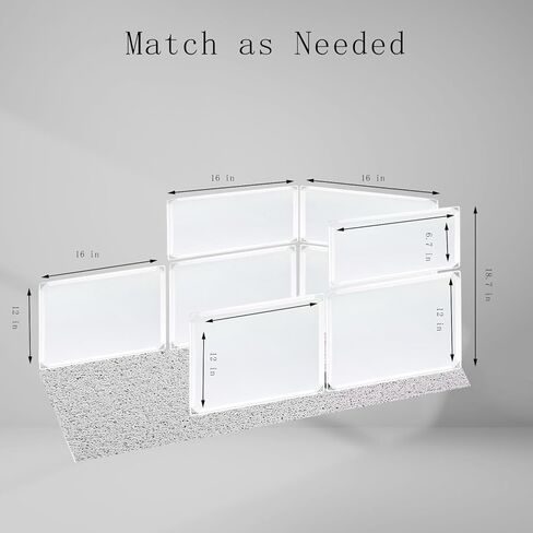 Pet Litter Box Enclosure Splash Guard,DIY Extra Large 26'x26'x17' Cat Litter Box Shields for Open Top Litter Pan.Small Animal Pen for Hamsters, Guinea Pig，etc.(Litter Box Not Included) in Saudi Arabia