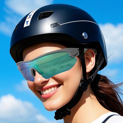 Polarized Sports Sunglasses Cycling Glasses With 5 Interchangeable Lenses Driving Shades For Men & Women in Kuwait