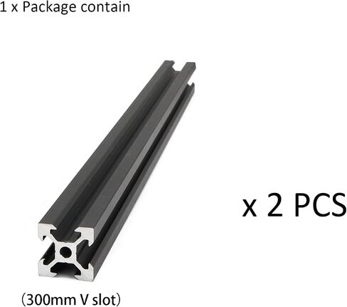 2Pcs 400mm Aluminum Extrusion 2020 Series European Standard V Slot Aluminum Profiles Rail for 3D Printer Parts Linear Rail Aluminum Profile Extrusion in Saudi Arabia