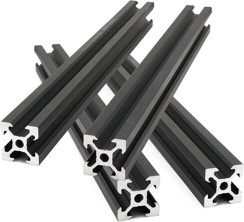 2Pcs 400mm Aluminum Extrusion 2020 Series European Standard V Slot Aluminum Profiles Rail for 3D Printer Parts Linear Rail Aluminum Profile Extrusion in Saudi Arabia