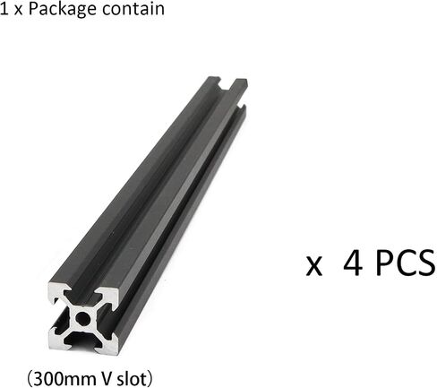 2Pcs 400mm Aluminum Extrusion 2020 Series European Standard V Slot Aluminum Profiles Rail for 3D Printer Parts Linear Rail Aluminum Profile Extrusion in Saudi Arabia