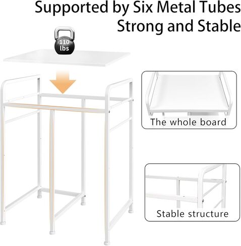 حامل طابعة كبير مع وحدة تخزين، طاولة طابعة مقاس 22 × 18 بوصة للمكتب المنزلي، حامل برج الكمبيوتر الشخصي مع محطة شحن، رف قابل للسحب للماسح الضوئي لجهاز الفاكس (أسود) in Kuwait